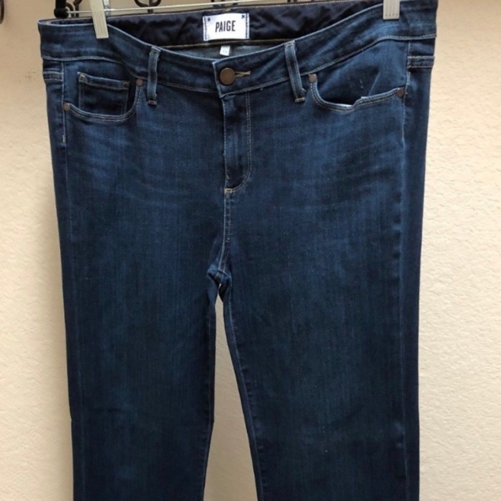 EUC PAIGE denim long bootcut size 34 jeans
